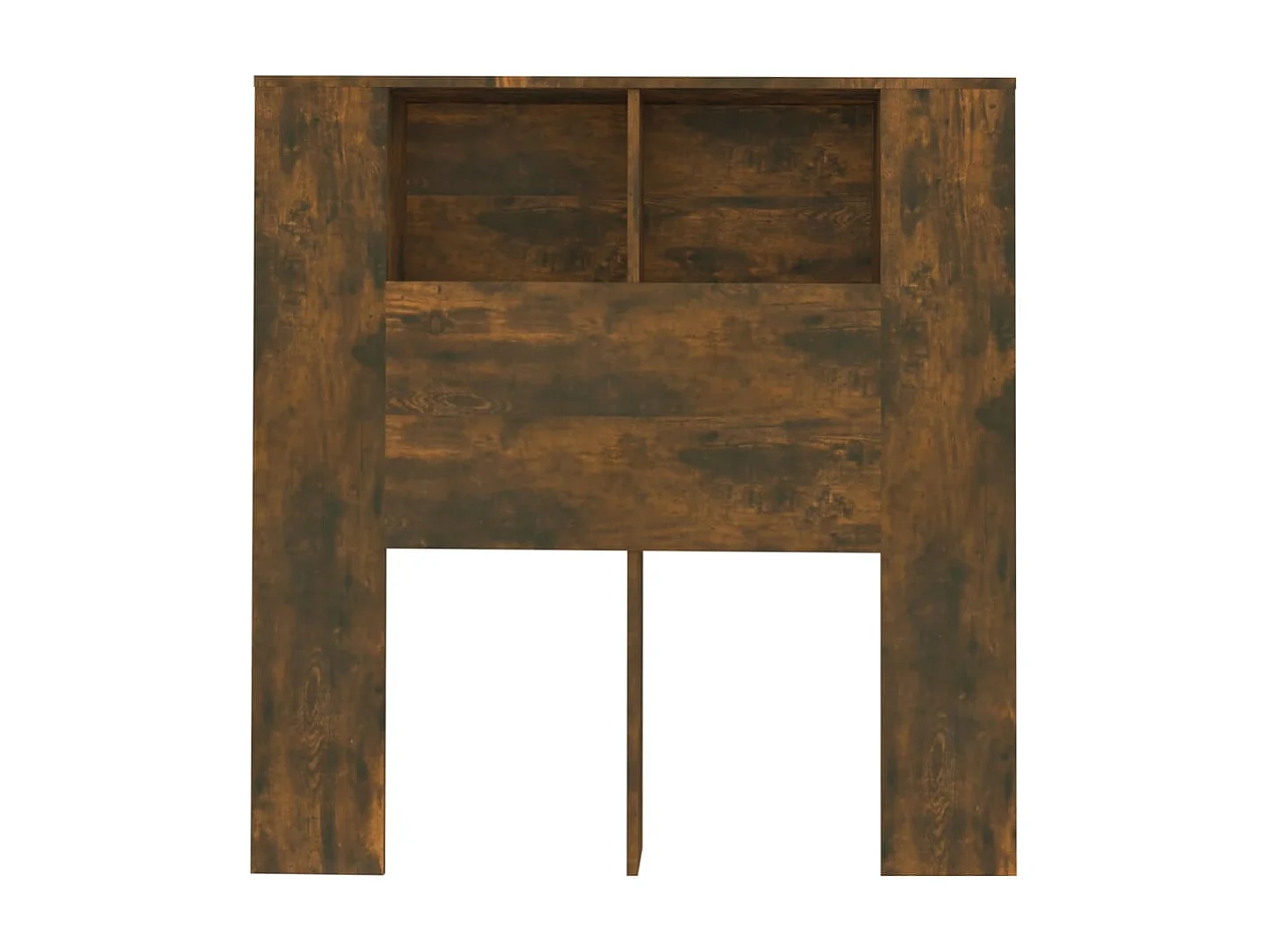 Kopfteil für Bett | Bett-Kopfteil mit Ablagen Räuchereiche 100x18,5x104,5 cm -MN329622