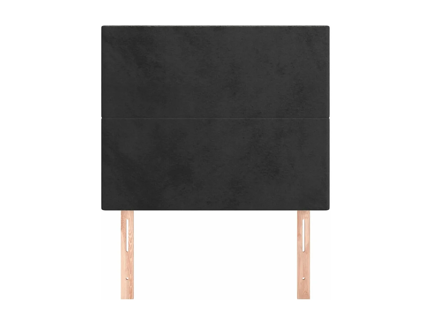 2er Kopfteil für Bett | Bett-Kopfteile Schwarz 100x5x78/88 cm Samt -MN123280