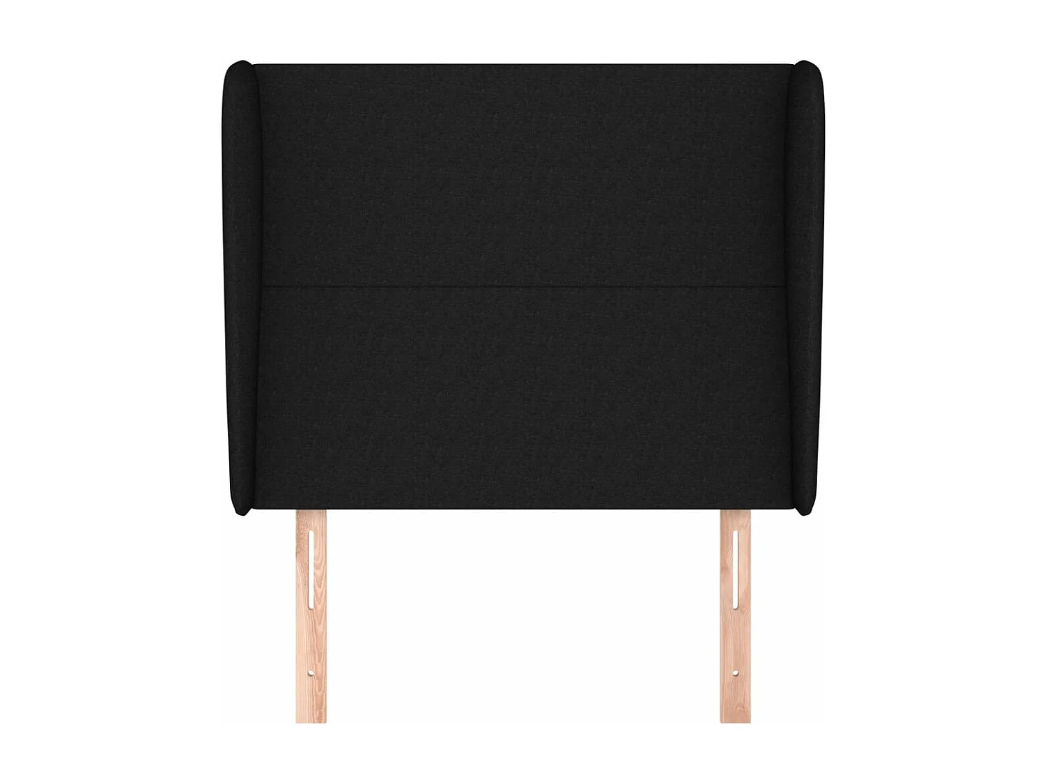 Kopfteil für Bett | Bett-Kopfteil mit Ohren Schwarz 93x23x118/128 cm Stoff -MN389983