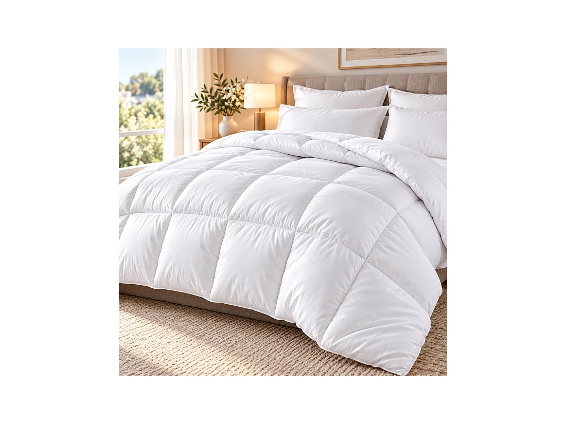 Couette chaude maxi moelleuse 220x240cm 550gr hiver