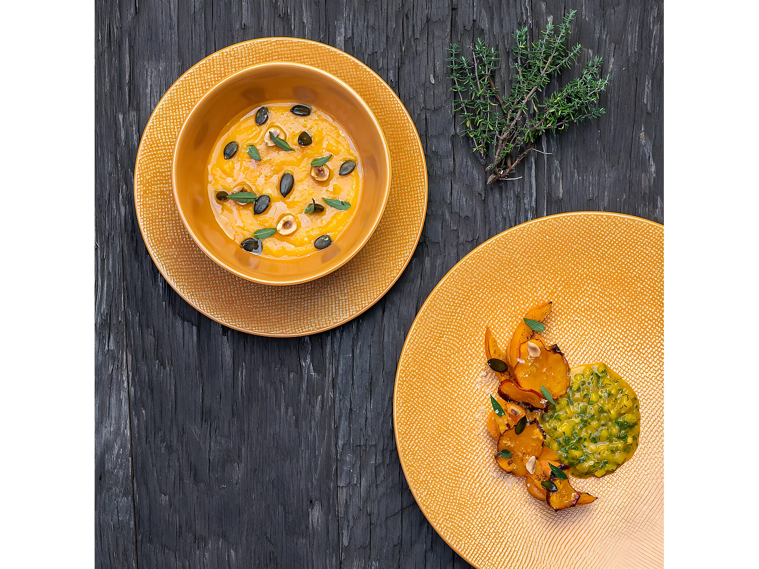 Bol Vésuvio safran 14 cm (lot de 6)