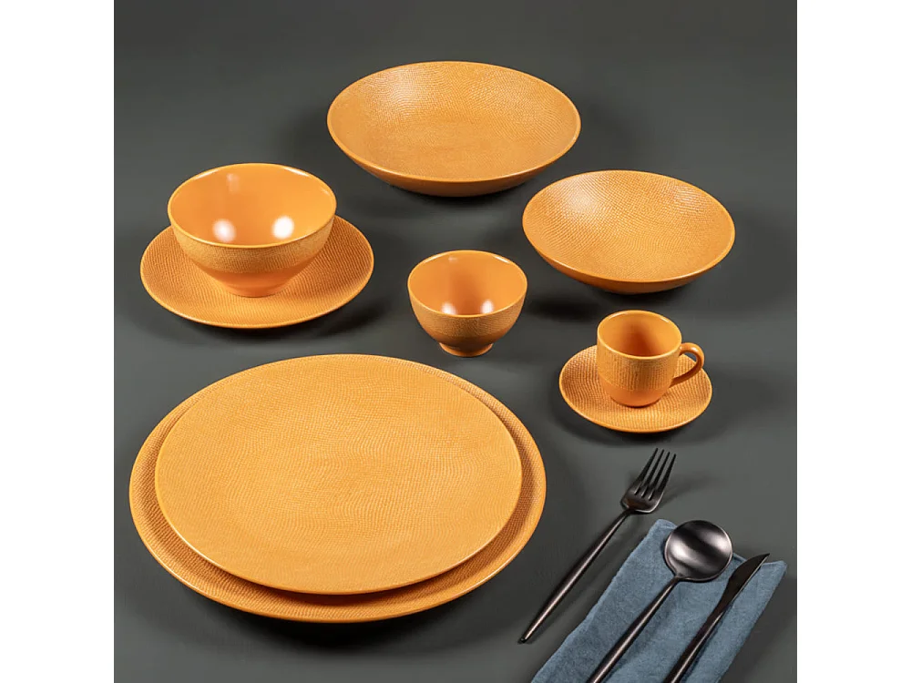 Bol Vésuvio safran 14 cm (lot de 6)