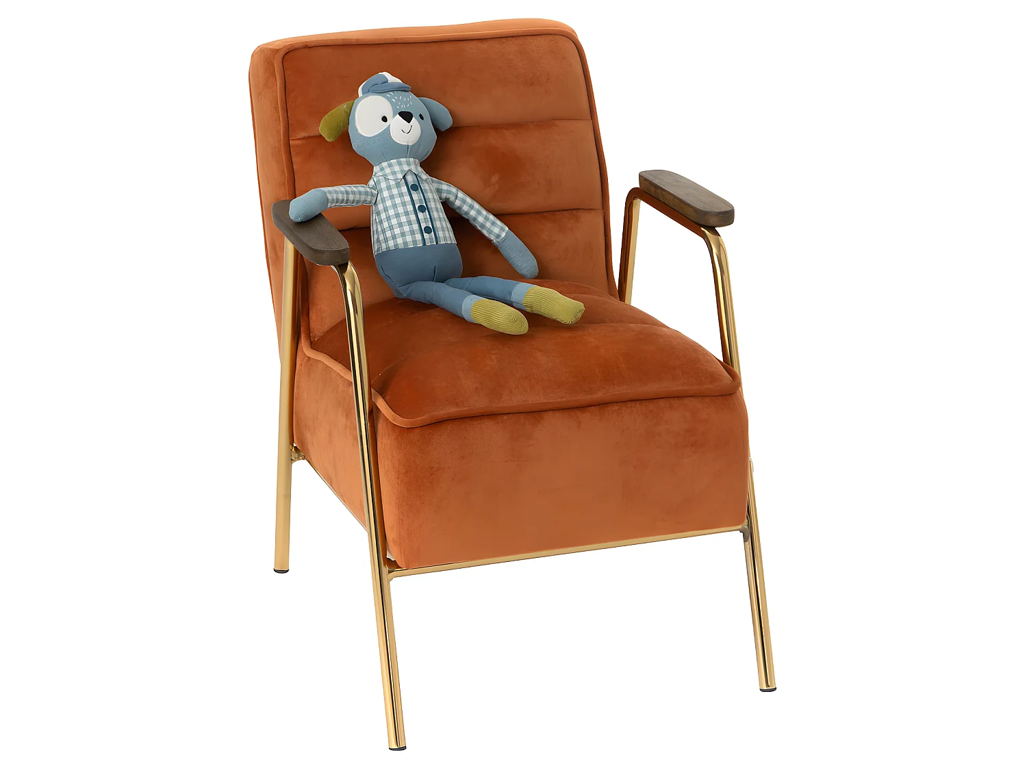 Fauteuil orange Hutch enfant