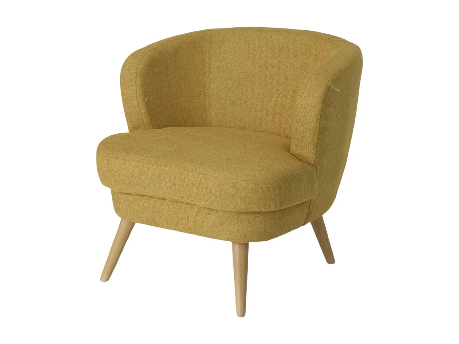 Fauteuil moutarde Dagmard