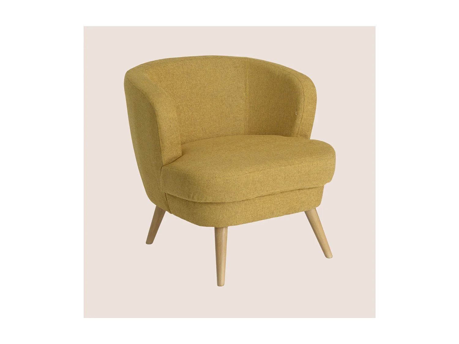 Fauteuil moutarde Dagmard