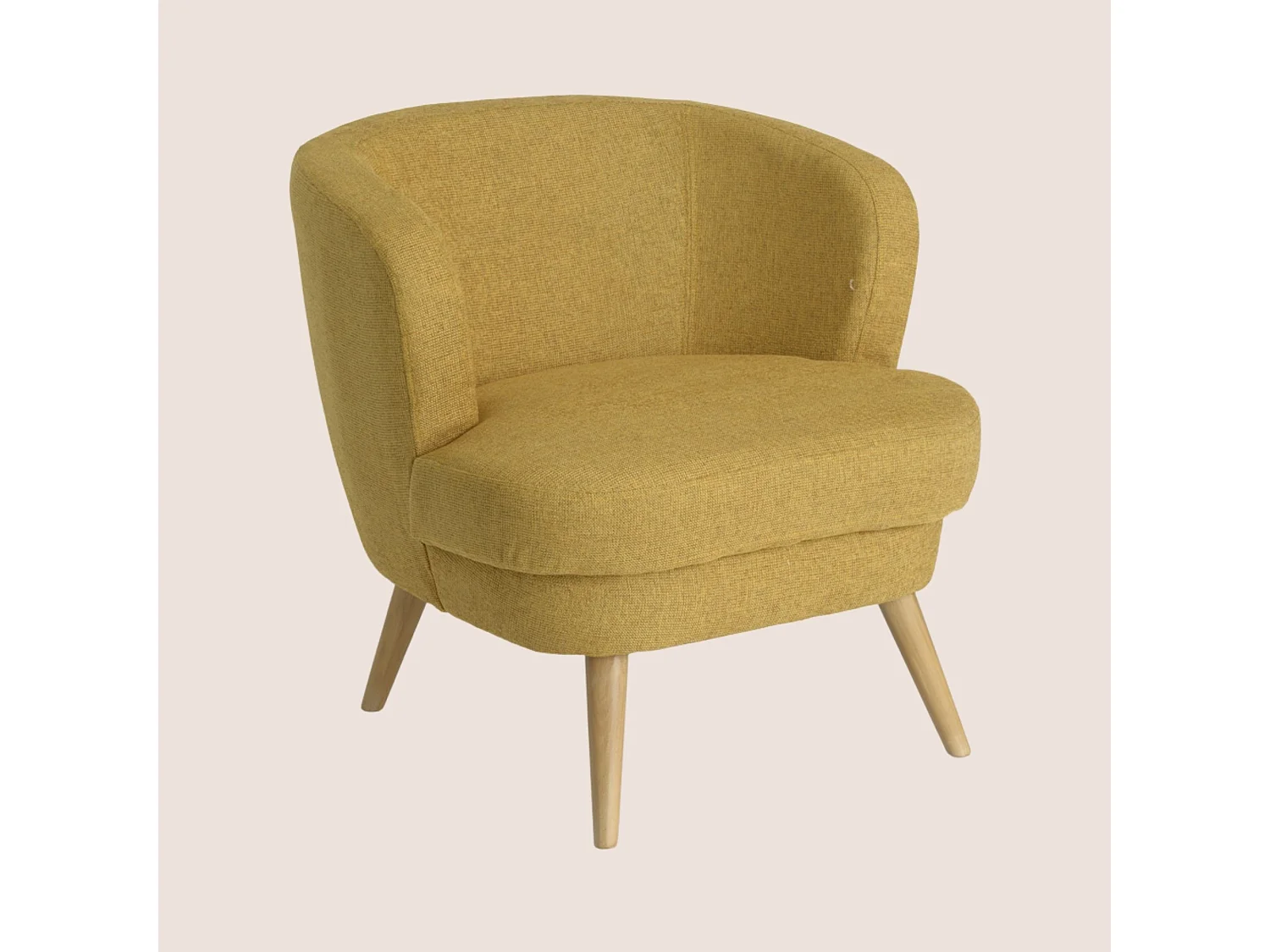 Fauteuil moutarde Dagmard