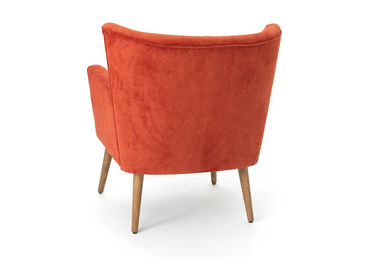 Fauteuil Léon terracotta