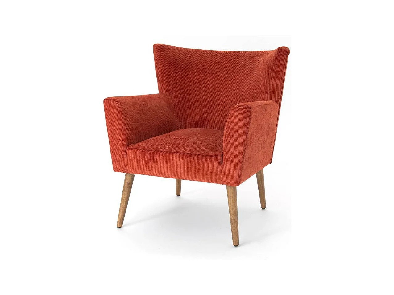 Fauteuil Léon terracotta