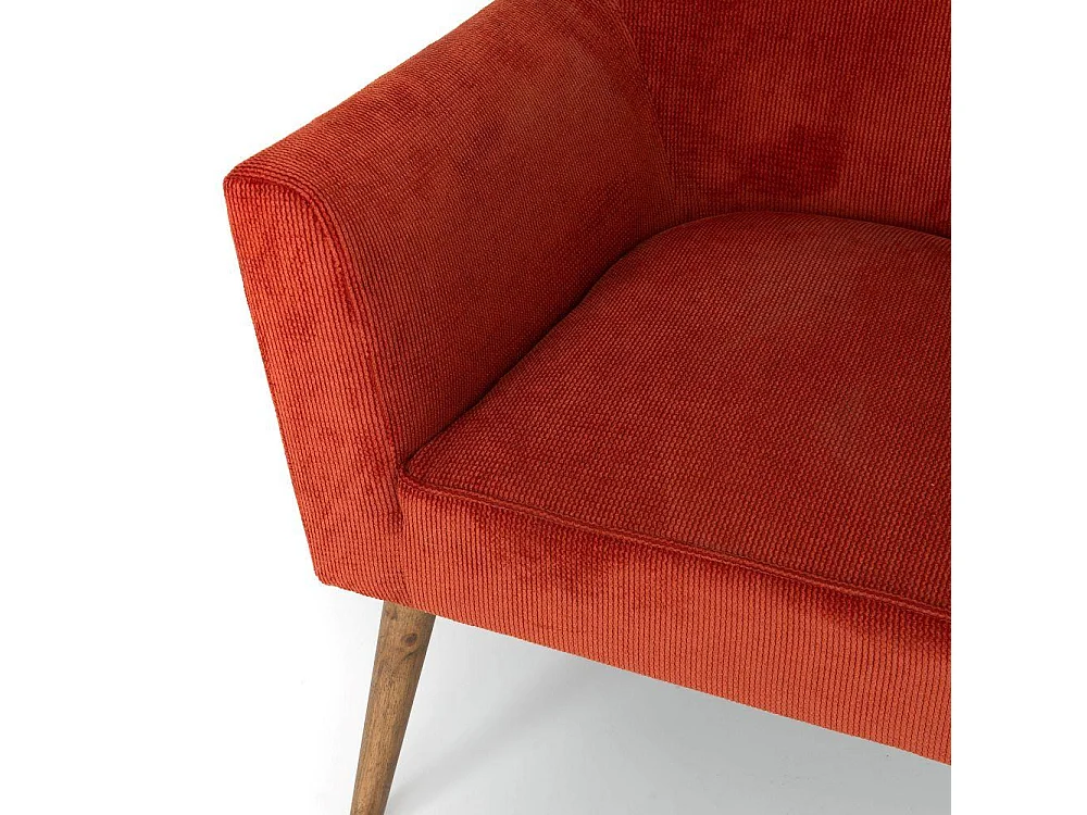 Fauteuil Léon terracotta