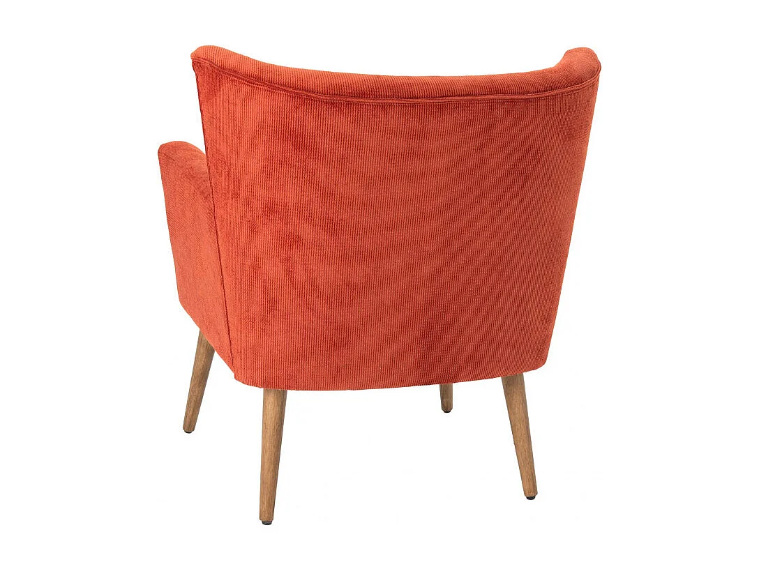 Fauteuil Léon terracotta