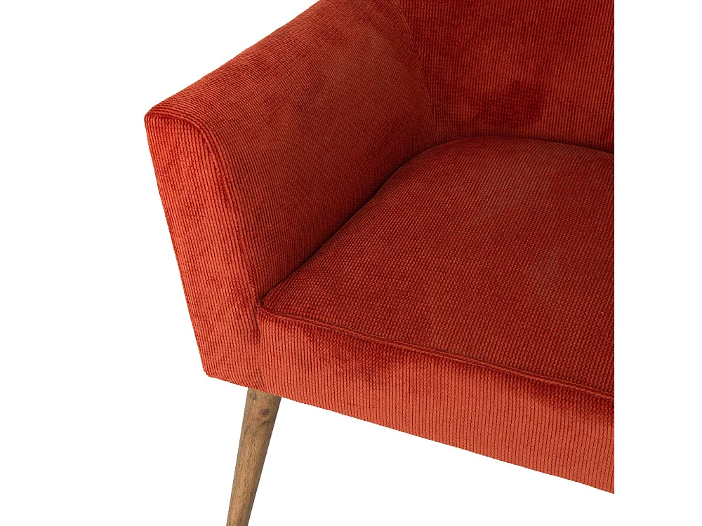 Fauteuil Léon terracotta
