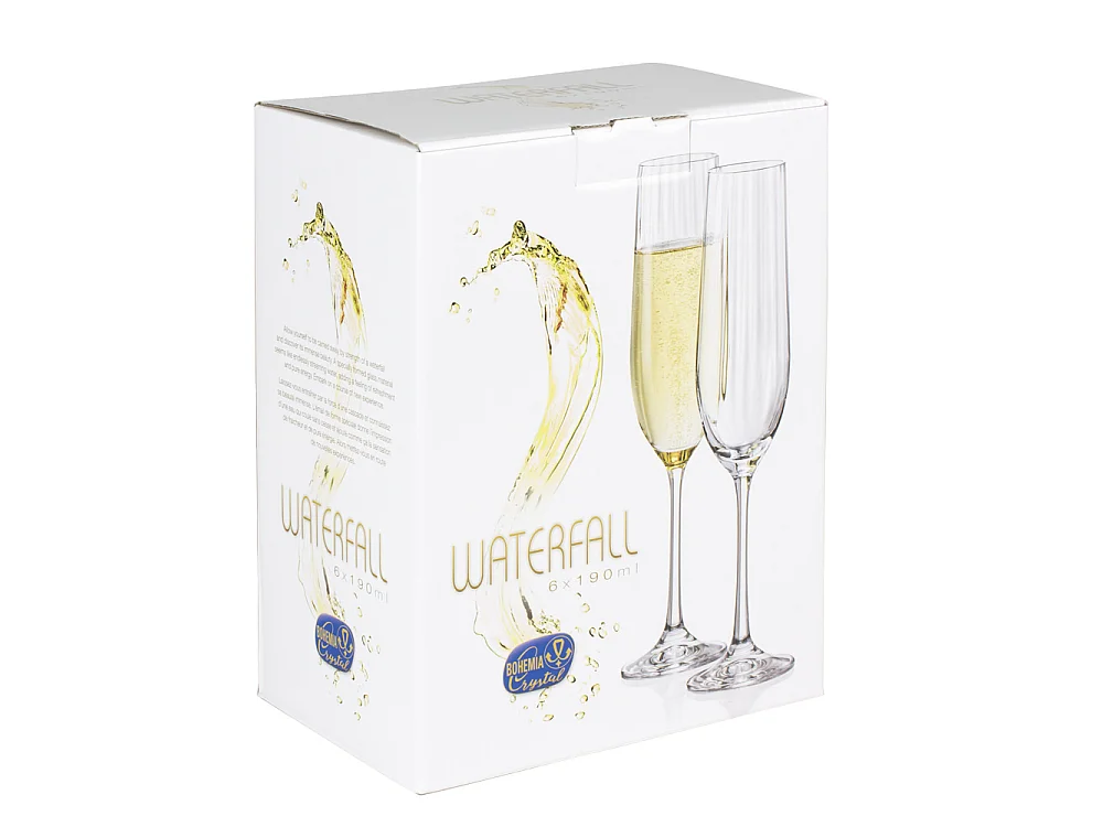 Boîte de 6 flûtes Waterfall 19 cl