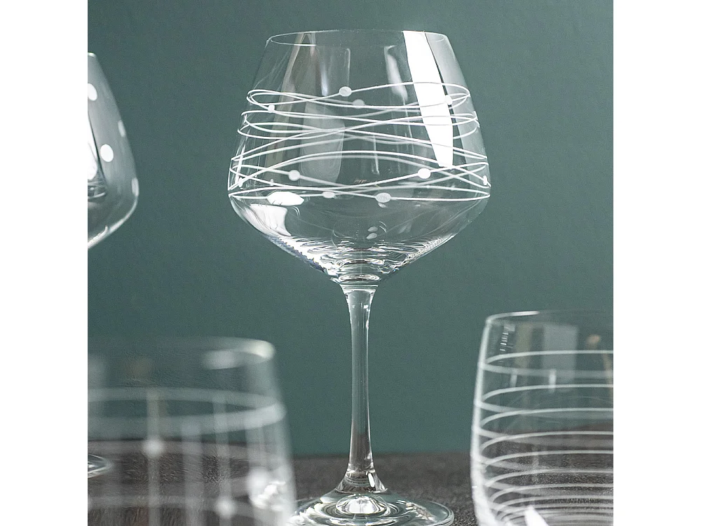 Coffret de 6 verres à pied dégustation Graphik 58 cl