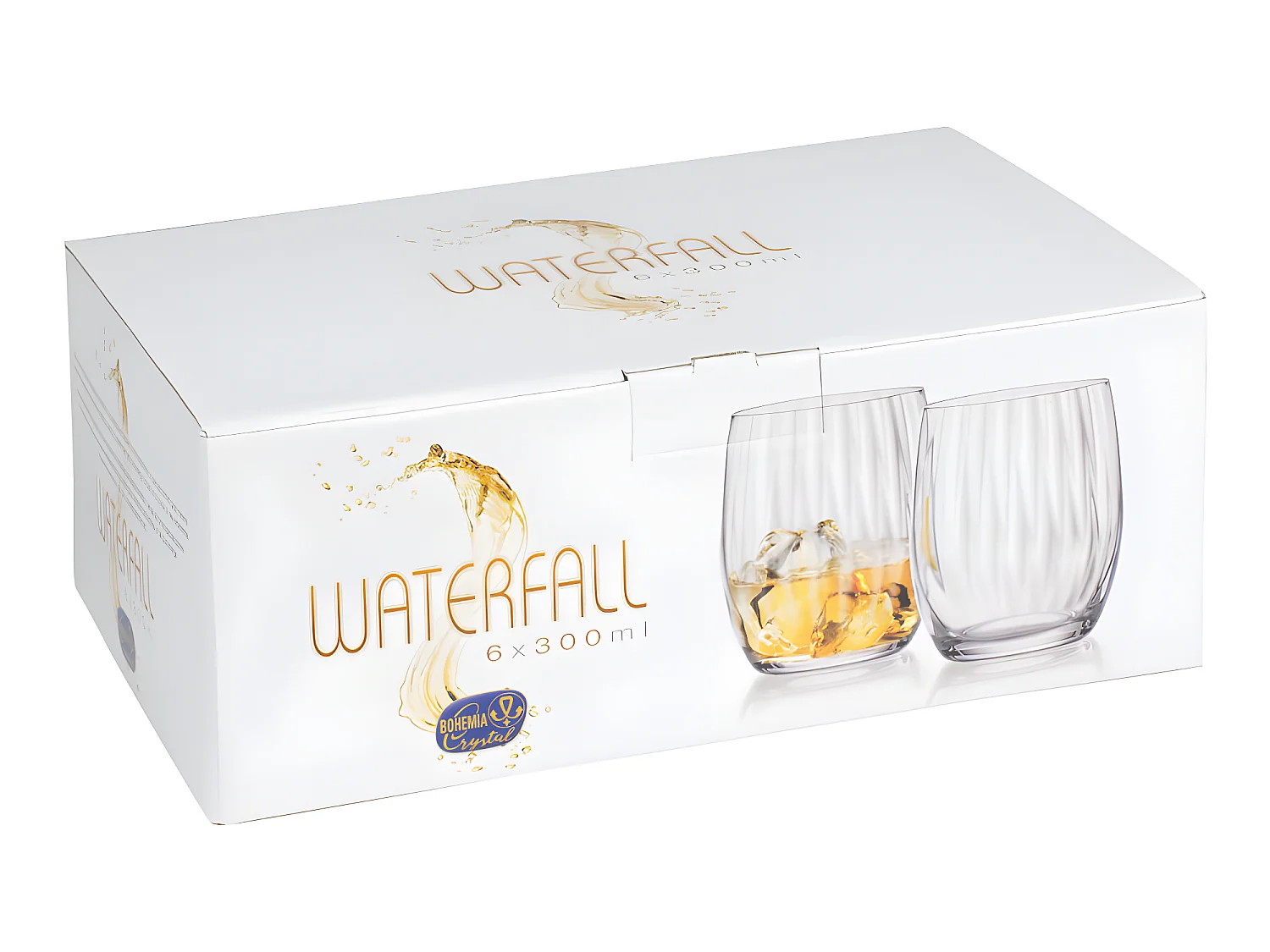 Boîte de 6 gobelets Waterfall 30 cl