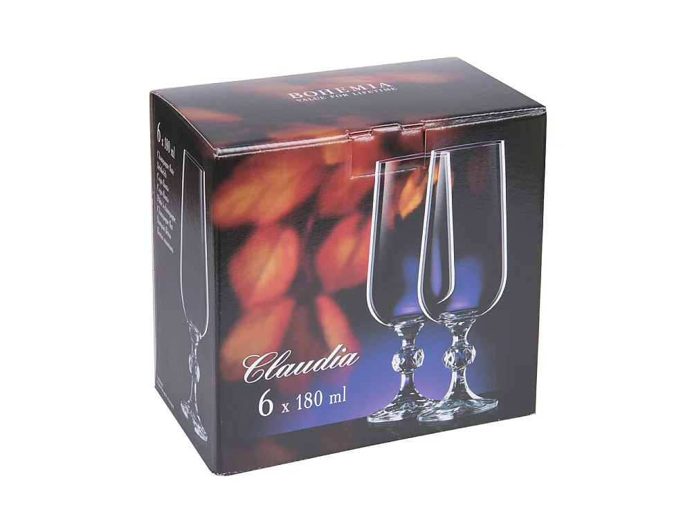 Flûte à Champagne Claudia Panto 18 cl (lot de 6)