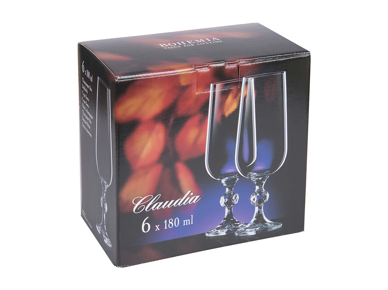 Flûte à Champagne Claudia Panto 18 cl (lot de 6)