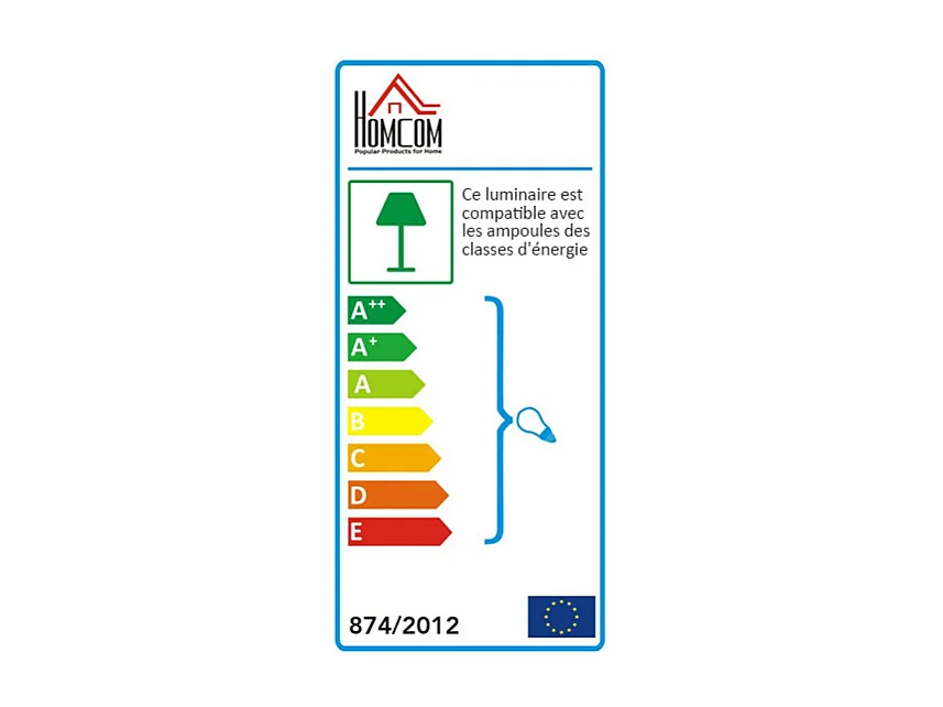 Lampe lampadaire colonne sur pied moderne lumière tamisée 40 W 14L x 14l x 120H cm inox blanc