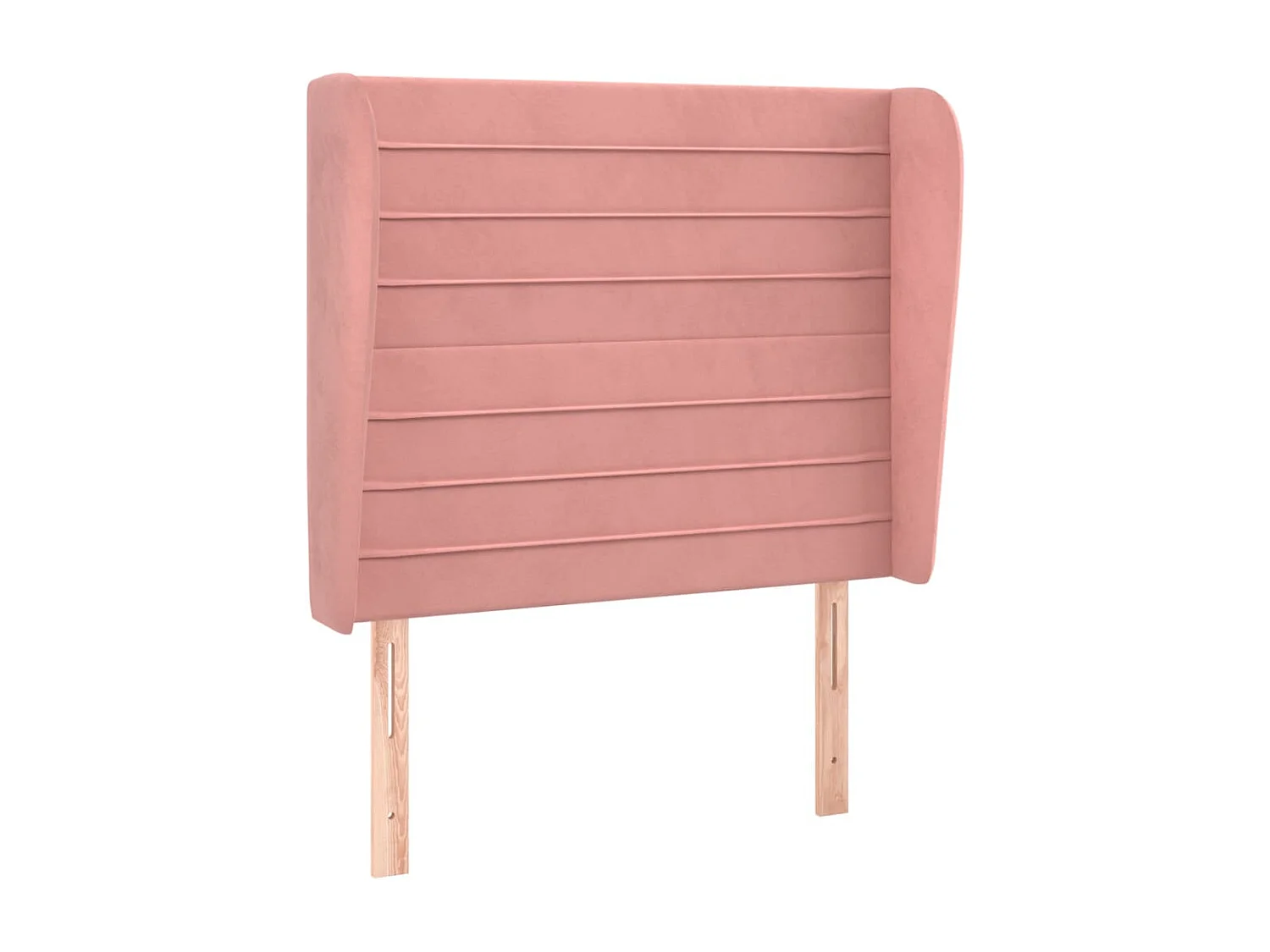 Kopfteil für Bett | Bett-Kopfteil mit Ohren Rosa 103x23x118/128 cm Samt -MN462518