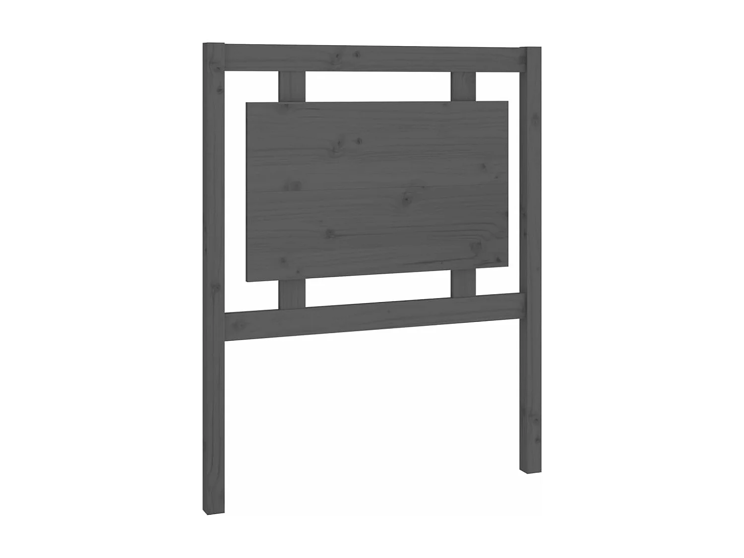 Kopfteil für Bett | Bett-Kopfteil Grau 80,5x4x100 cm Massivholz Kiefer -MN145559