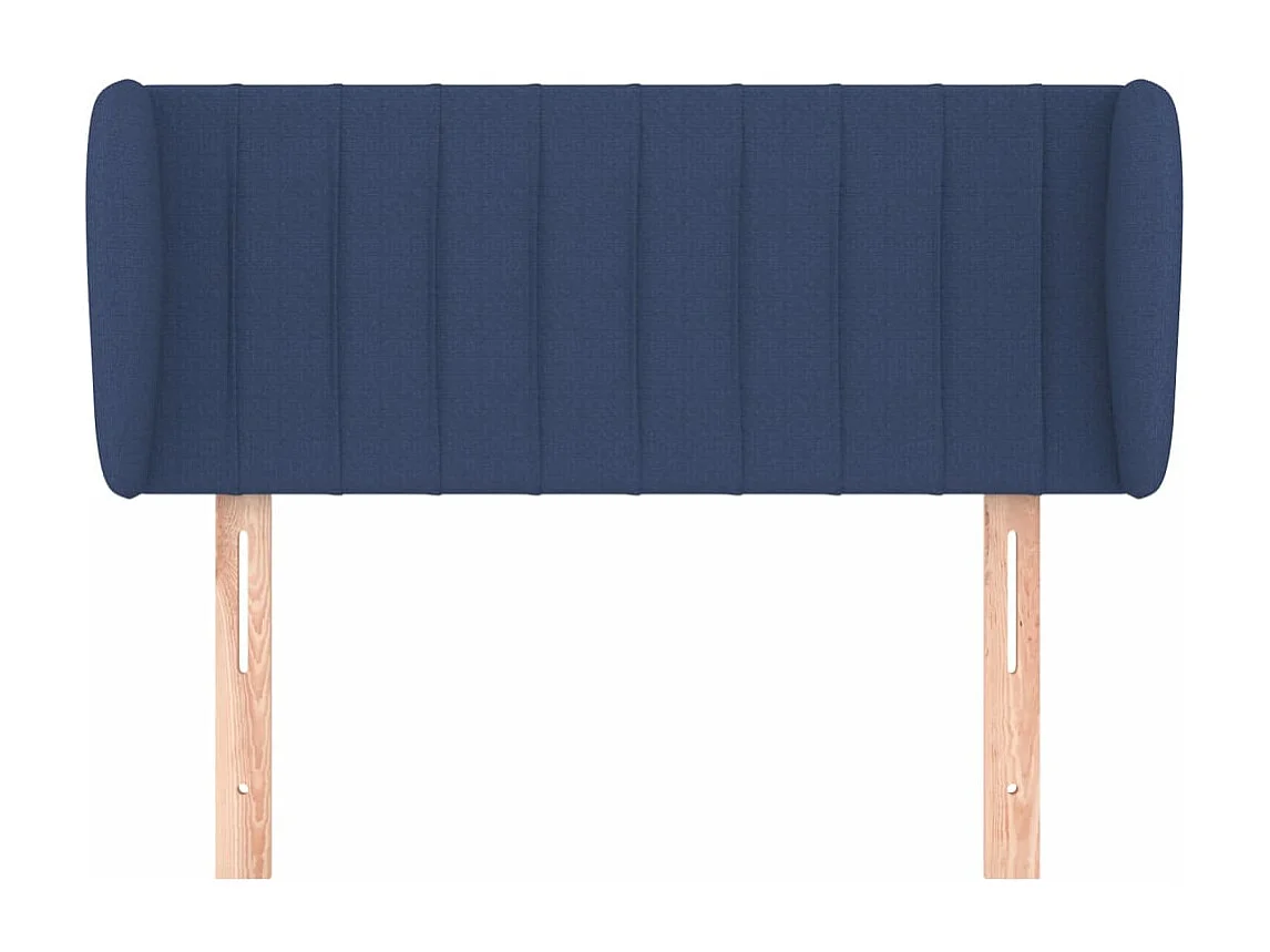 Kopfteil für Bett | Bett-Kopfteil mit Ohren Blau 93x23x78/88 cm Stoff -MN150884
