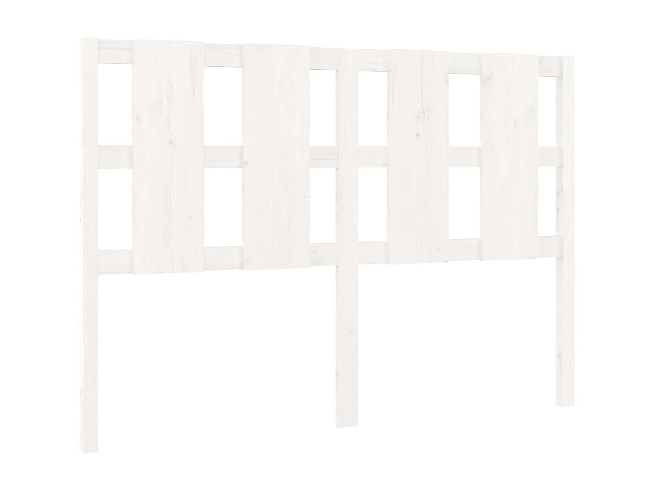 Kopfteil für Bett - Bett-Kopfteil Weiß 145,5x4x100 cm Massivholz Kiefer -MN605429