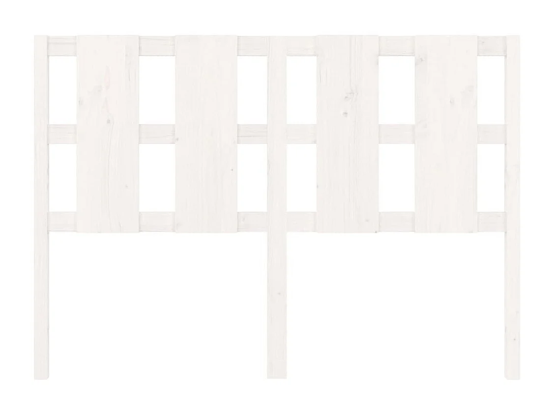 Kopfteil für Bett - Bett-Kopfteil Weiß 145,5x4x100 cm Massivholz Kiefer -MN605429