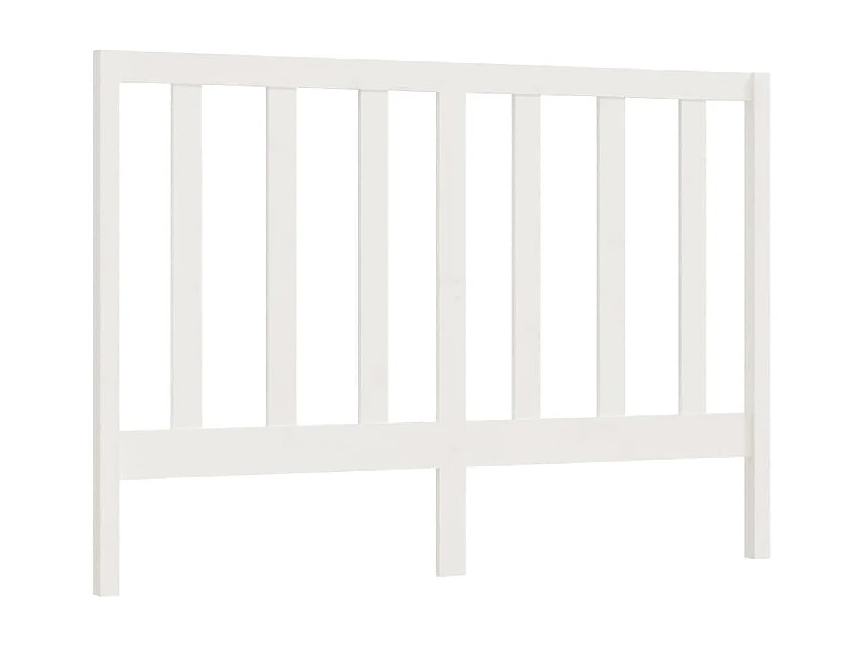 Kopfteil für Bett | Bett-Kopfteil Weiß 166x4x100 cm Massivholz Kiefer -MN382976