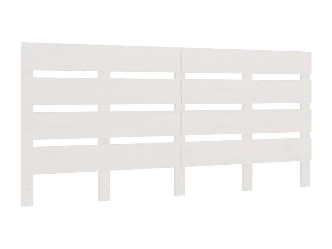 Kopfteil für Bett | Bett-Kopfteil Weiß 150x3x80cm Massivholz Kiefer -MN747323