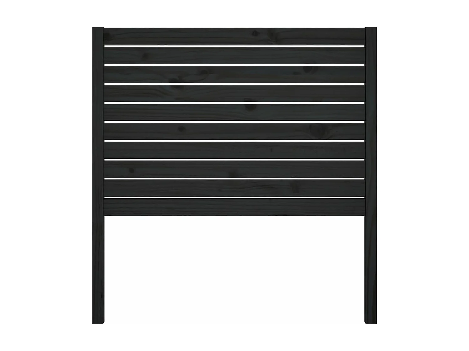 Kopfteil für Bett | Bett-Kopfteil Schwarz 81x4x100 cm Massivholz Kiefer -MN176235