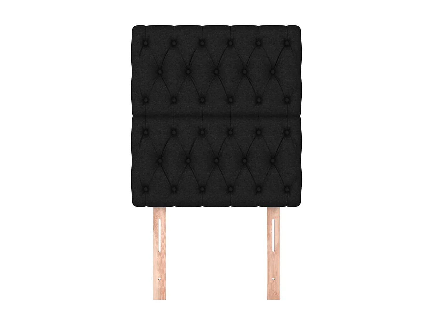 2er Kopfteil für Bett | Bett-Kopfteile Schwarz 80x7x78/88 cm Stoff -MN507347