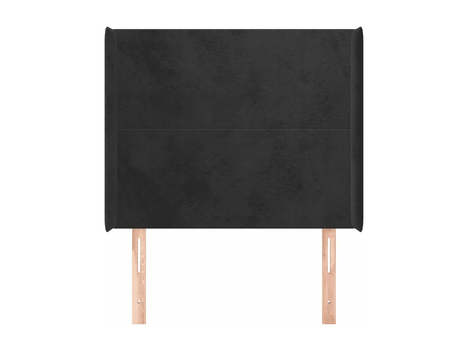 Kopfteil für Bett | Bett-Kopfteil mit Ohren Schwarz 103x16x118/128 cm Samt -MN250335