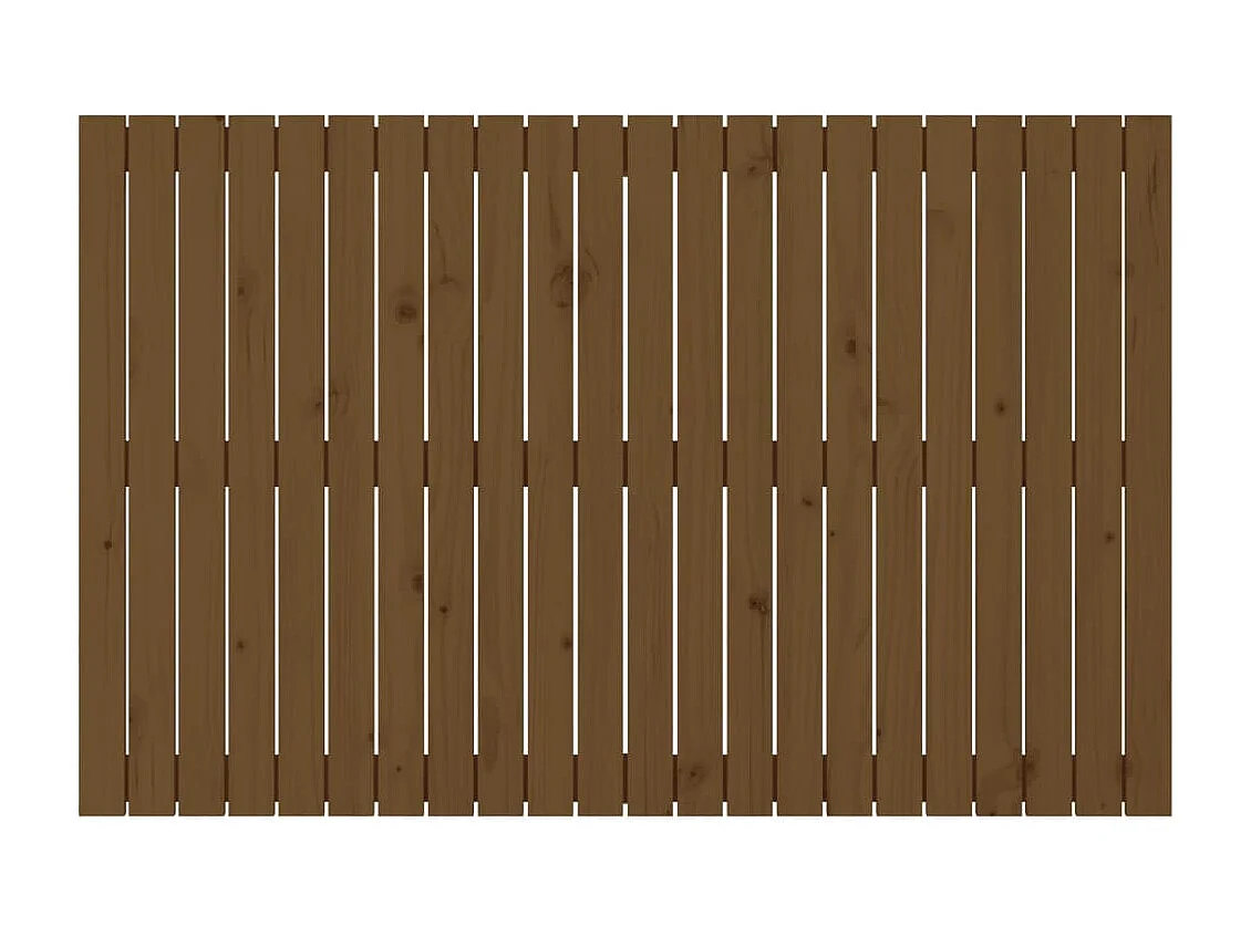 Wand-Kopfteil für Bett | Bett-Kopfteil Honigbraun 140x3x90 cm Massivholz Kiefer -MN466701