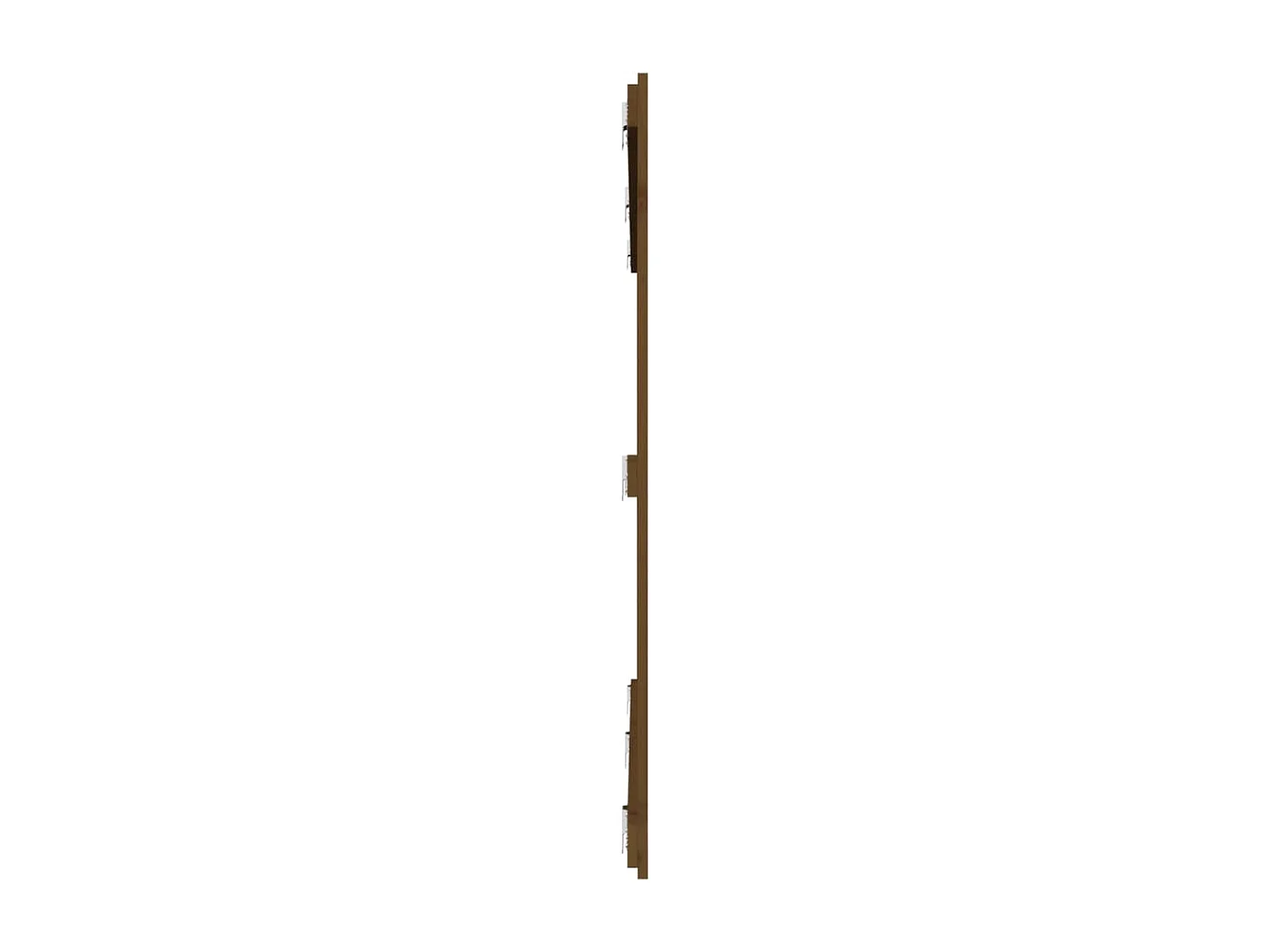 Wand-Kopfteil für Bett | Bett-Kopfteil Honigbraun 204x3x110 cm Massivholz Kiefer -MN776181
