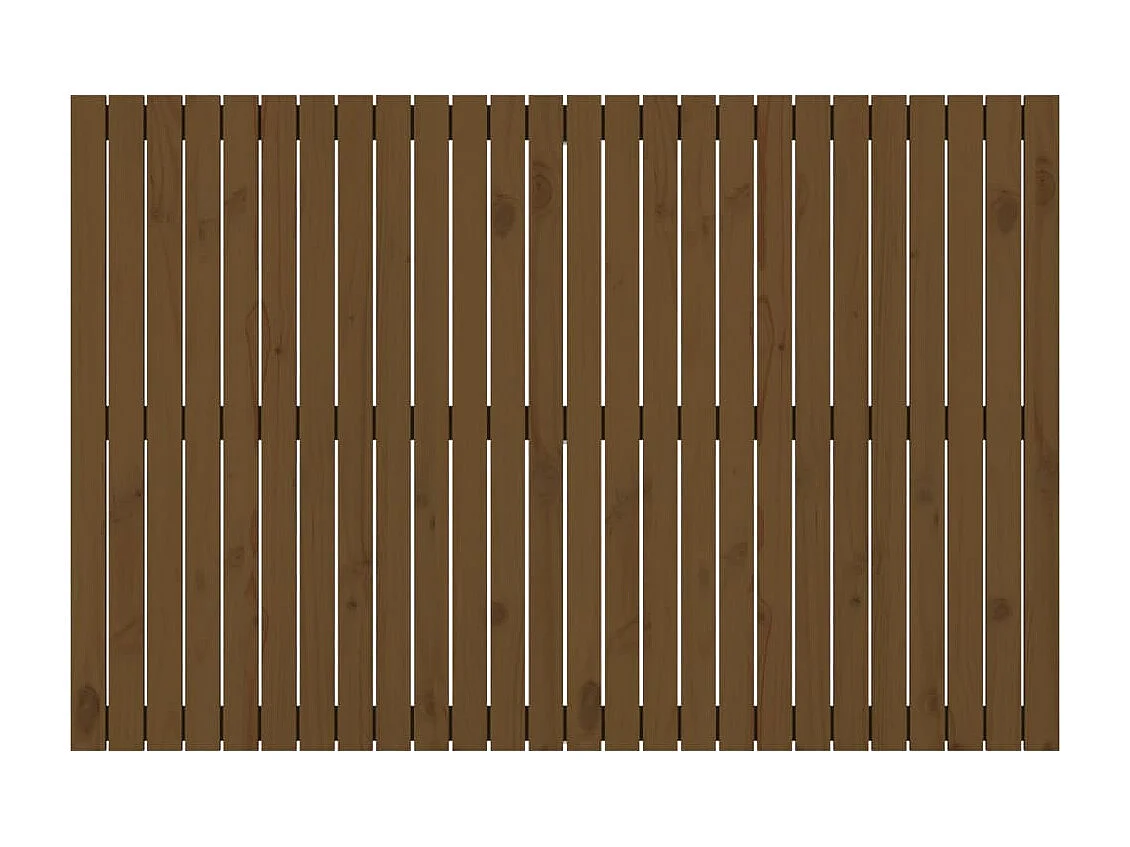 Wand-Kopfteil für Bett | Bett-Kopfteil Honigbraun 166x3x110 cm Massivholz Kiefer -MN662418