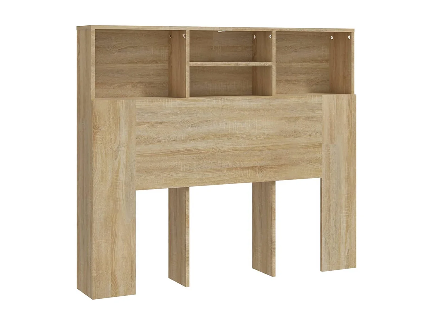 Kopfteil für Bett - Bett-Kopfteil mit Ablagen Sonoma-Eiche 120x19x103,5 cm -MN740518