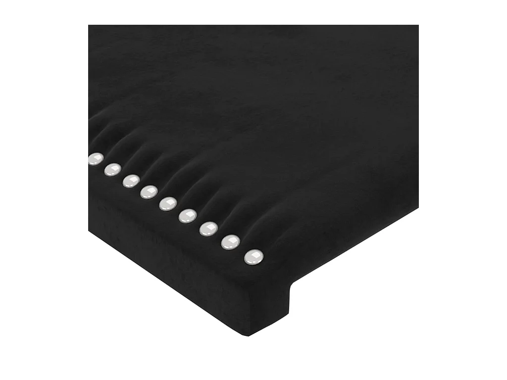 Kopfteil für Bett | Bett-Kopfteil mit Ohren Schwarz 147x16x118/128 cm Samt -MN329386