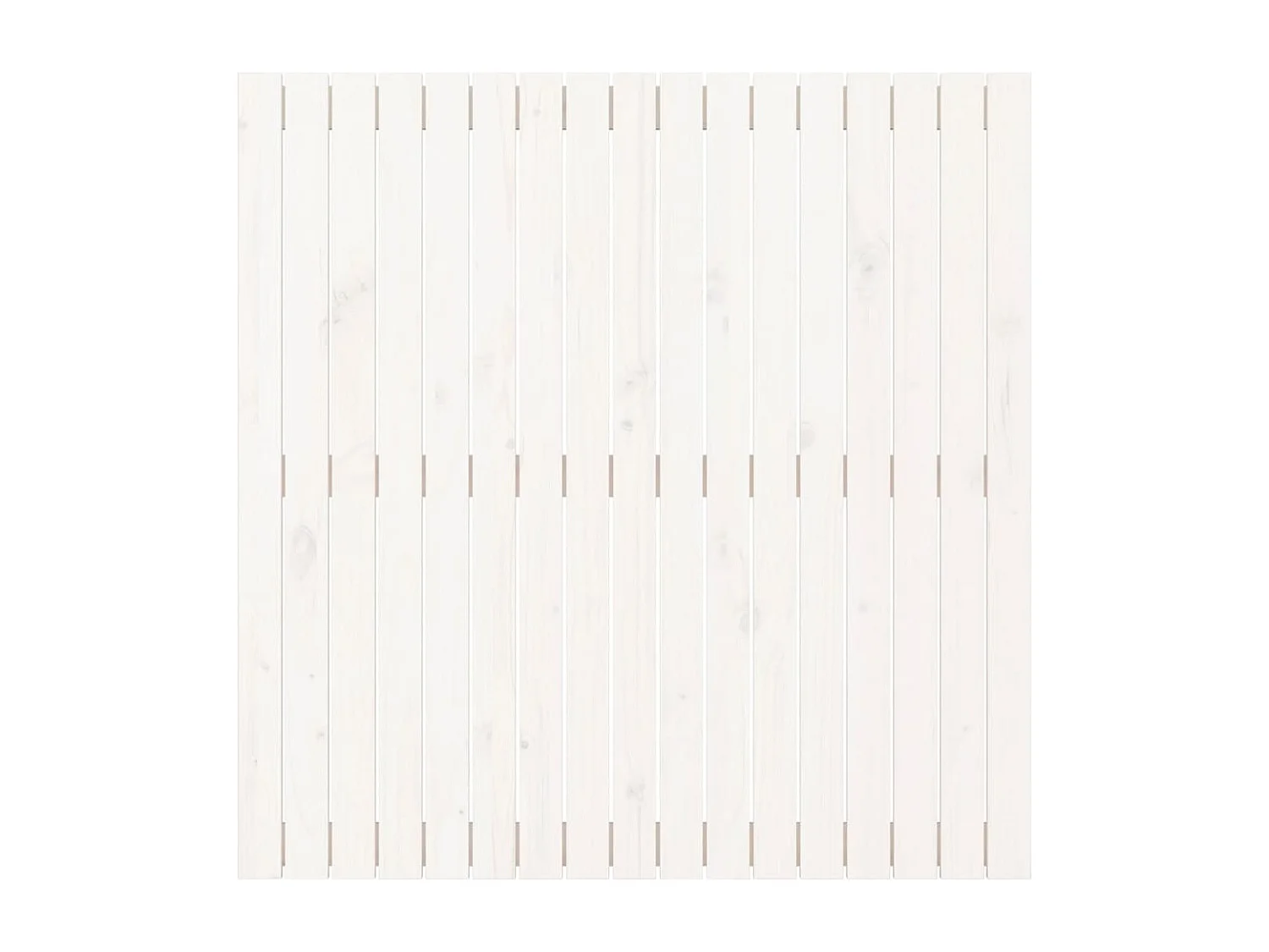 Wand-Kopfteil für Bett | Bett-Kopfteil Weiß 108x3x110 cm Massivholz Kiefer -MN607218