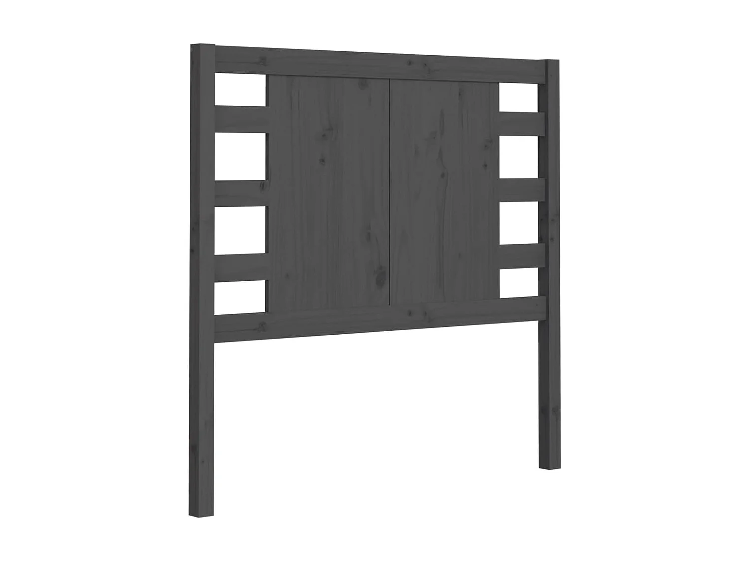 Kopfteil für Bett | Bett-Kopfteil Grau 81x4x100 cm Massivholz Kiefer -MN592136