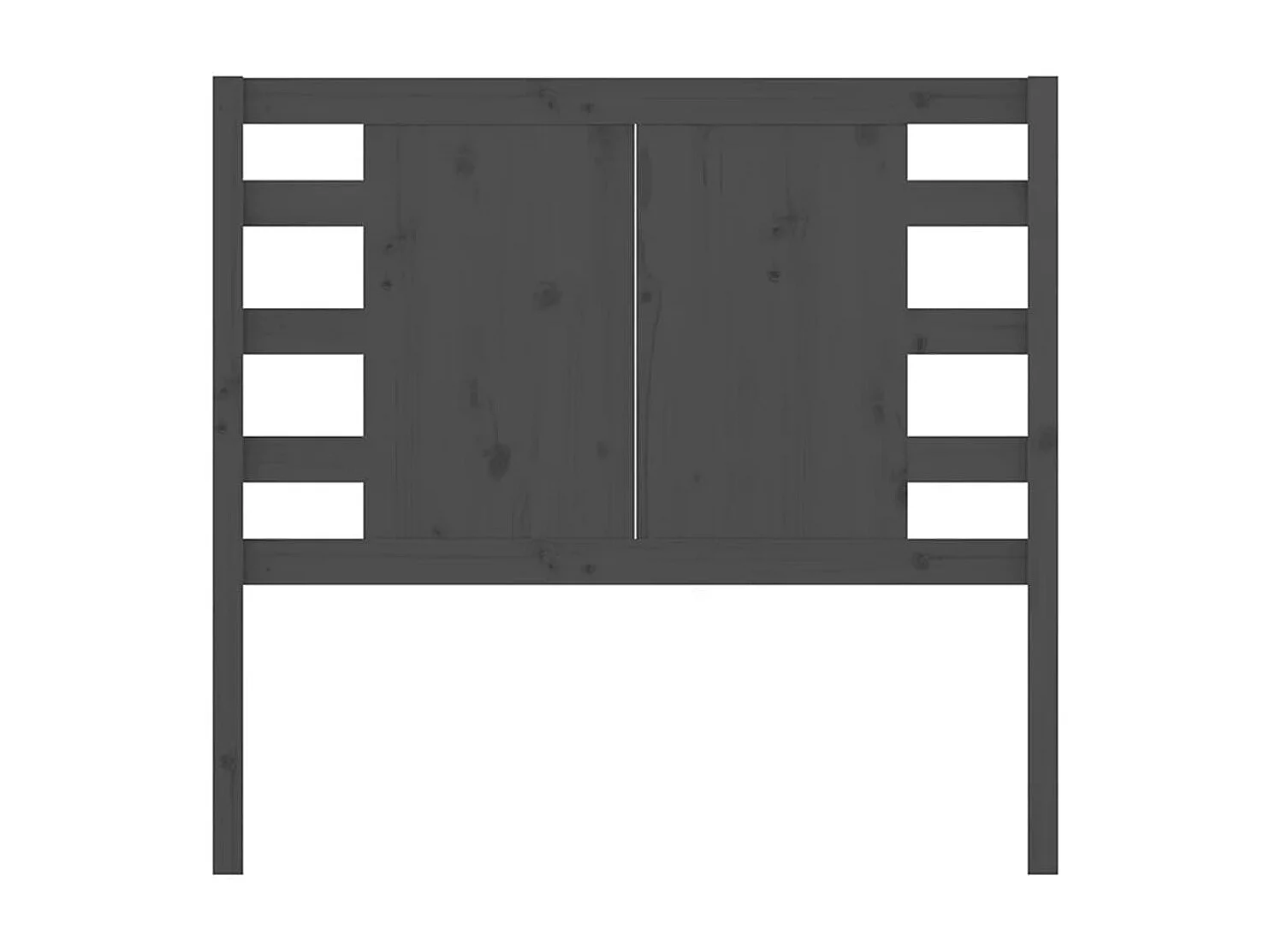 Kopfteil für Bett | Bett-Kopfteil Grau 81x4x100 cm Massivholz Kiefer -MN592136