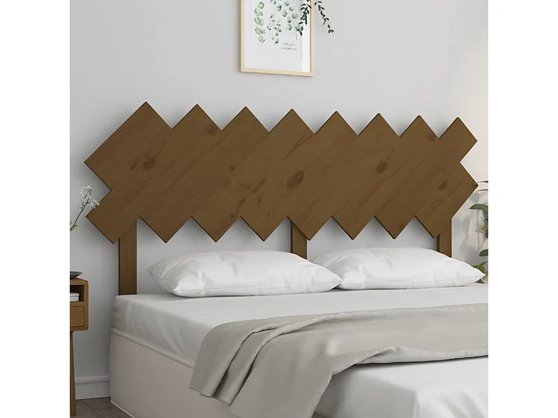 Kopfteil für Bett - Bett-Kopfteil Honigbraun 159,5x3x80,5 cm Massivholz Kiefer -MN152129