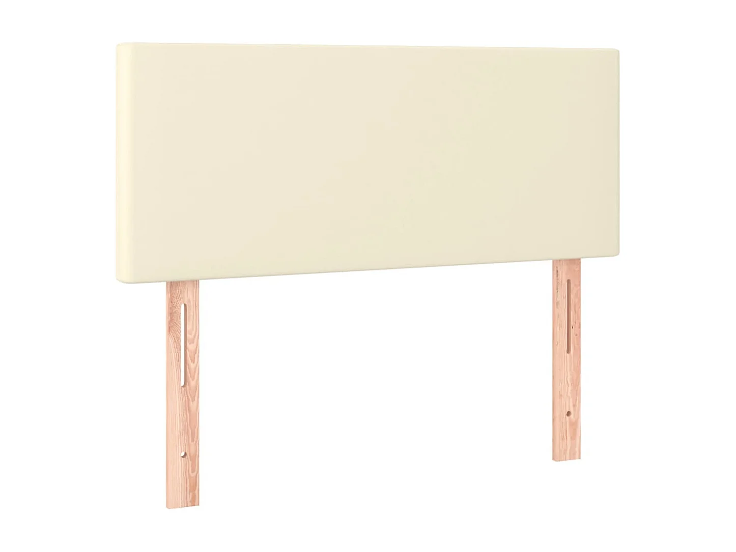 Kopfteil für Bett | Bett-Kopfteil Creme 90x5x78/88 cm Kunstleder -MN874663