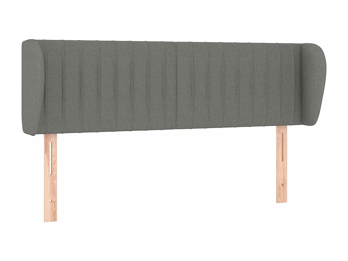 Kopfteil für Bett | Bett-Kopfteil mit Ohren Dunkelgrau 147x23x78/88 cm Stoff -MN641092
