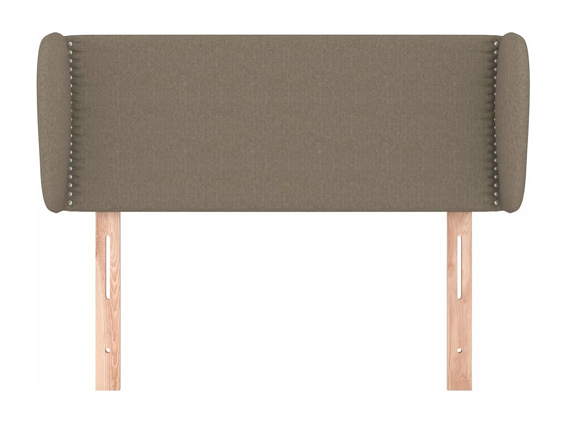 Kopfteil für Bett | Bett-Kopfteil mit Ohren Taupe 93x23x78/88 cm Stoff -MN286655