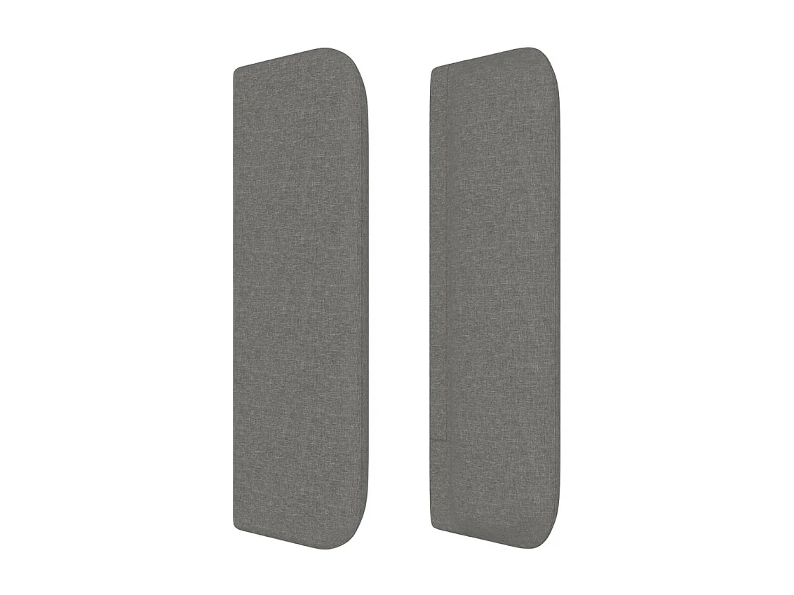 Kopfteil für Bett | Bett-Kopfteil mit Ohren Dunkelgrau 147x16x78/88 cm Stoff -MN618759