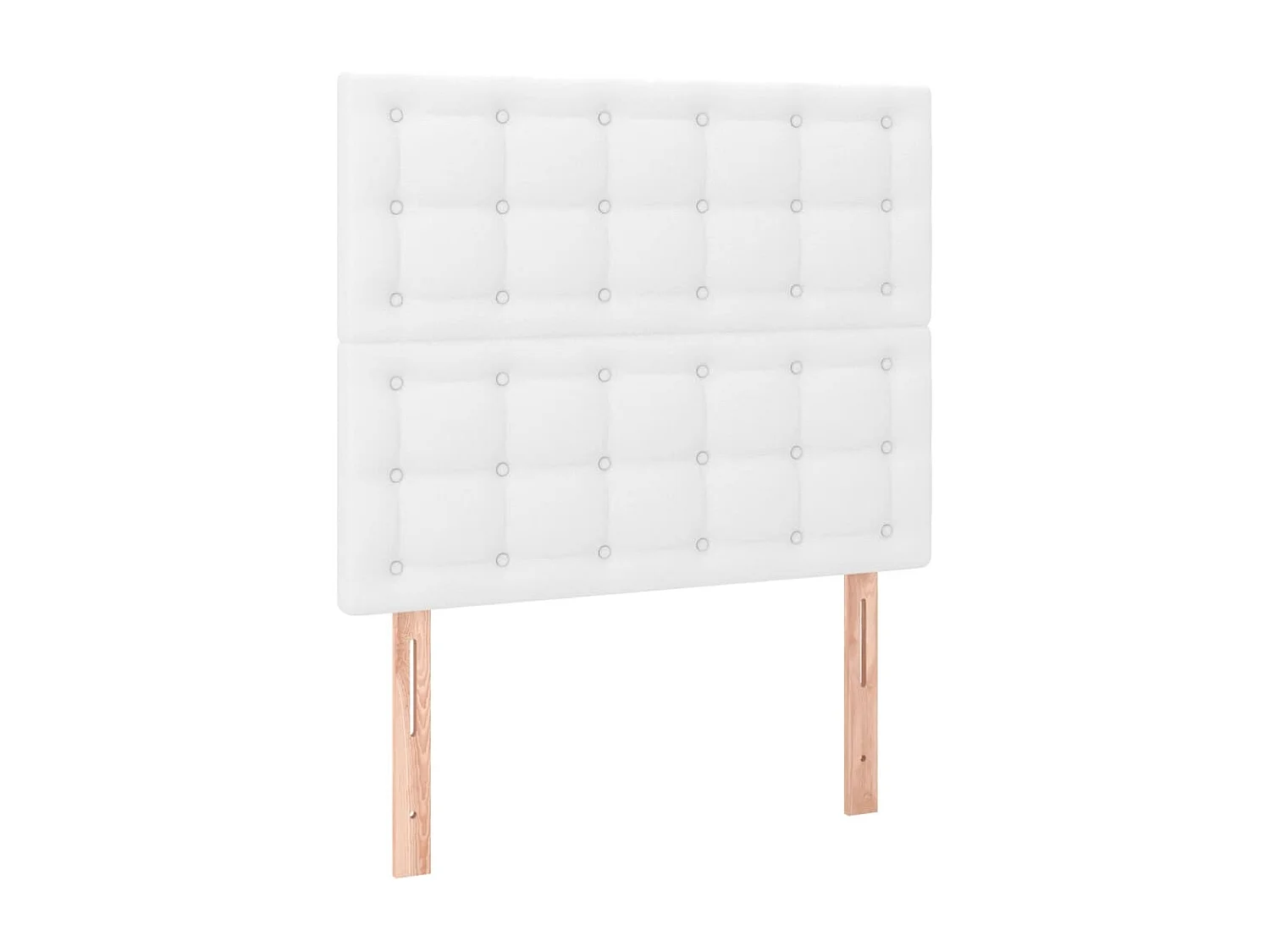 LED - Kopfteil für Bett | Bett-Kopfteil Weiß 90x5x118/128 cm Kunstleder -MN802094