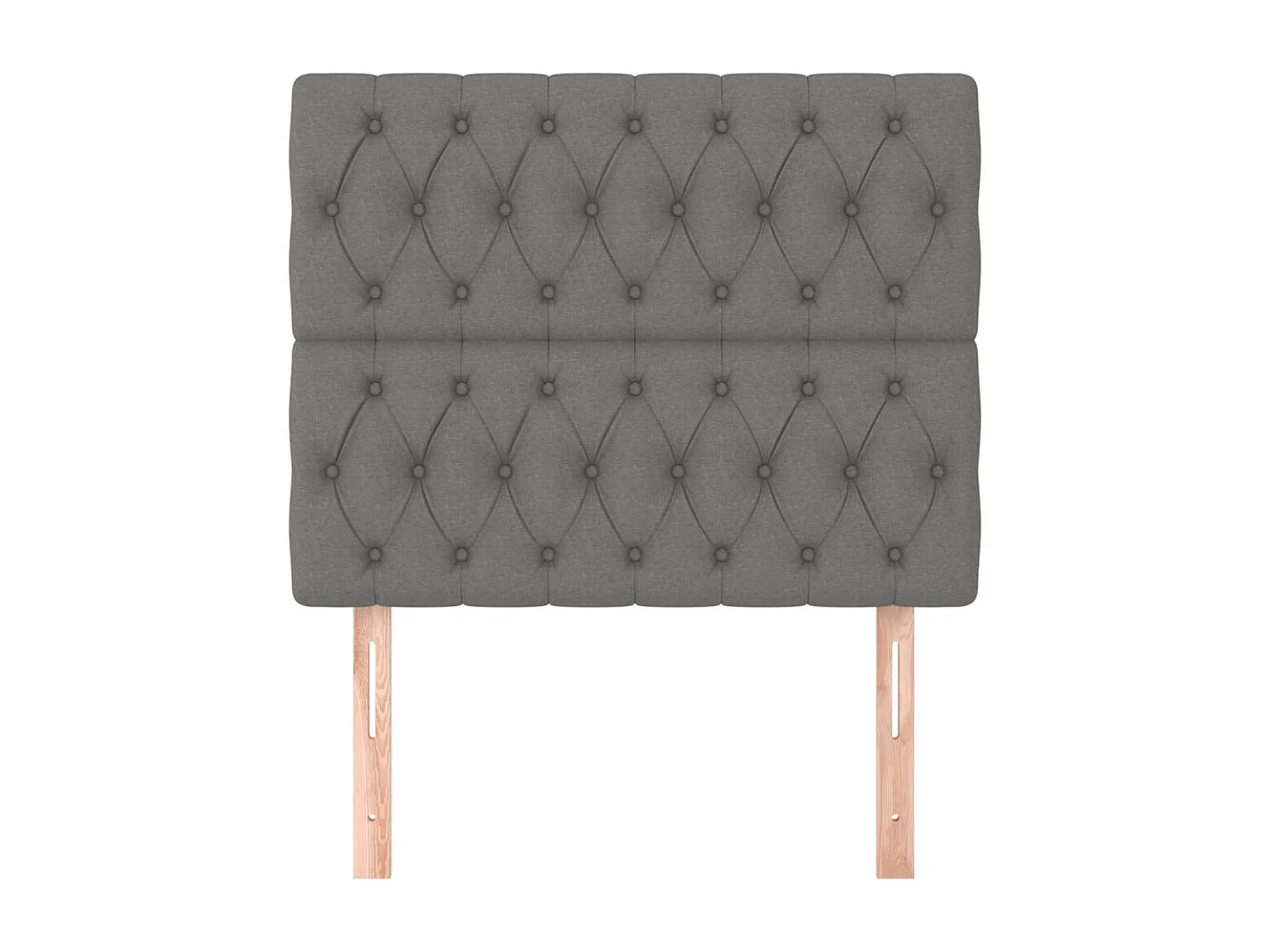 2er Kopfteil für Bett | Bett-Kopfteile Dunkelgrau 100x7x78/88 cm Stoff -MN725960