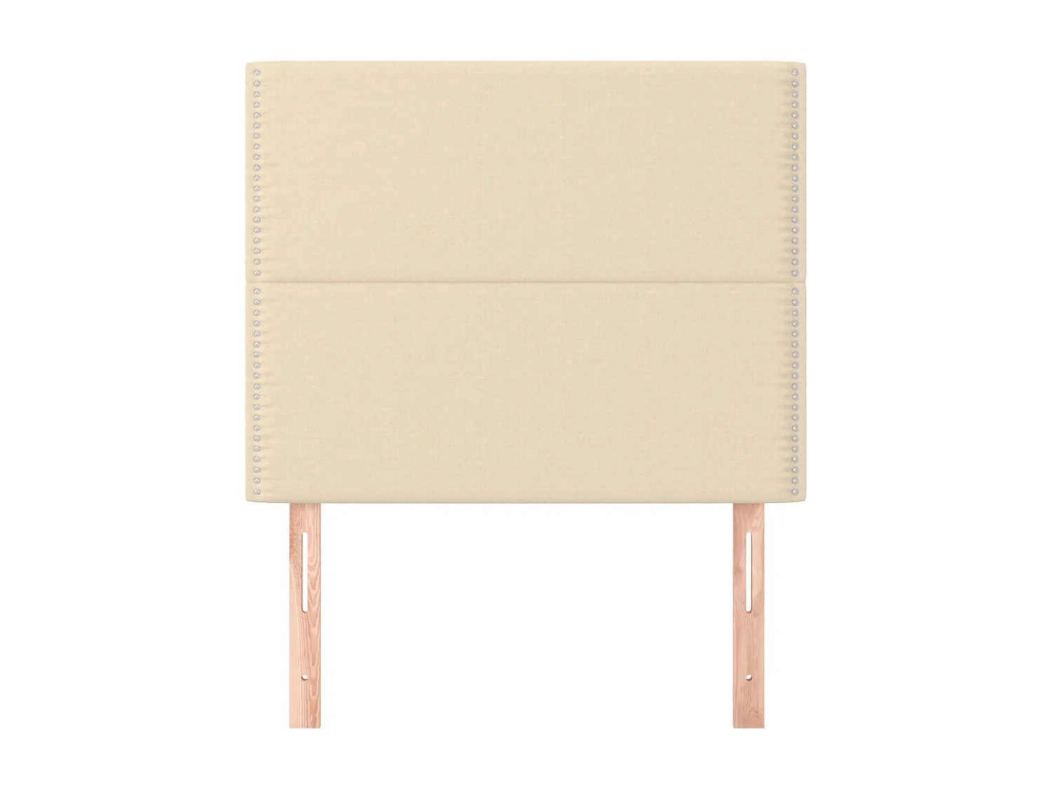 2er Kopfteil für Bett | Bett-Kopfteile Creme 90x5x78/88 cm Stoff -MN228773