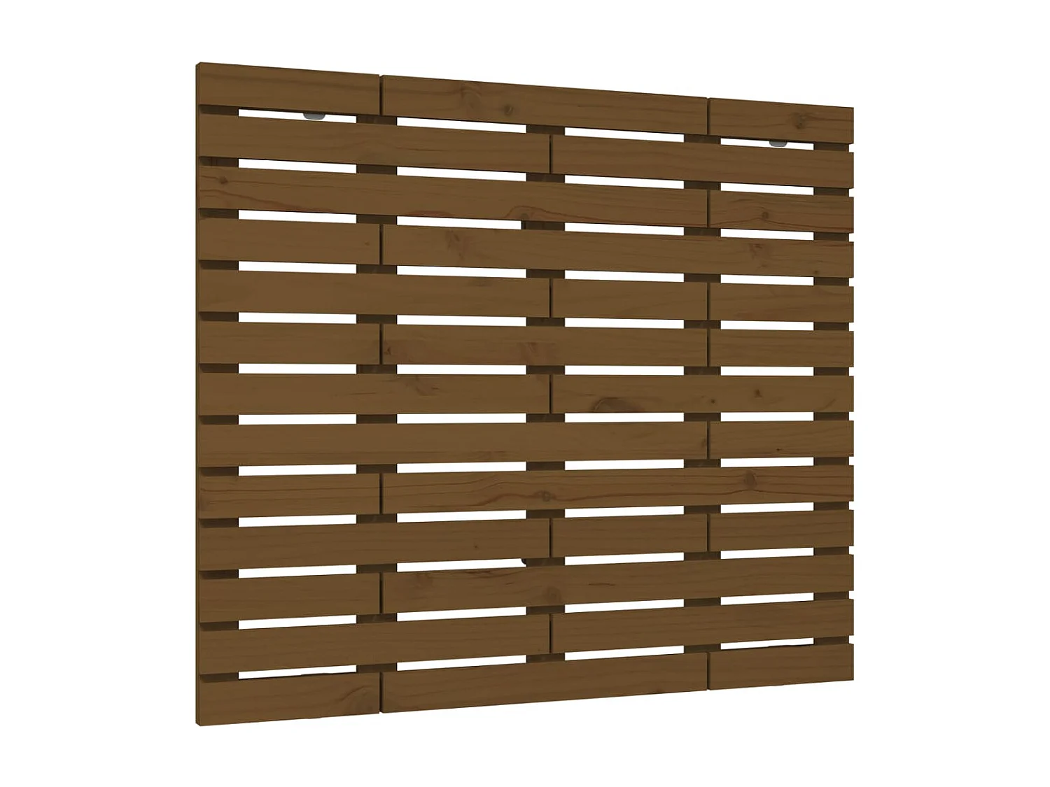 Wand-Kopfteil für Bett | Bett-Kopfteil Honigbraun 106x3x91,5 cm Massivholz Kiefer -MN416162