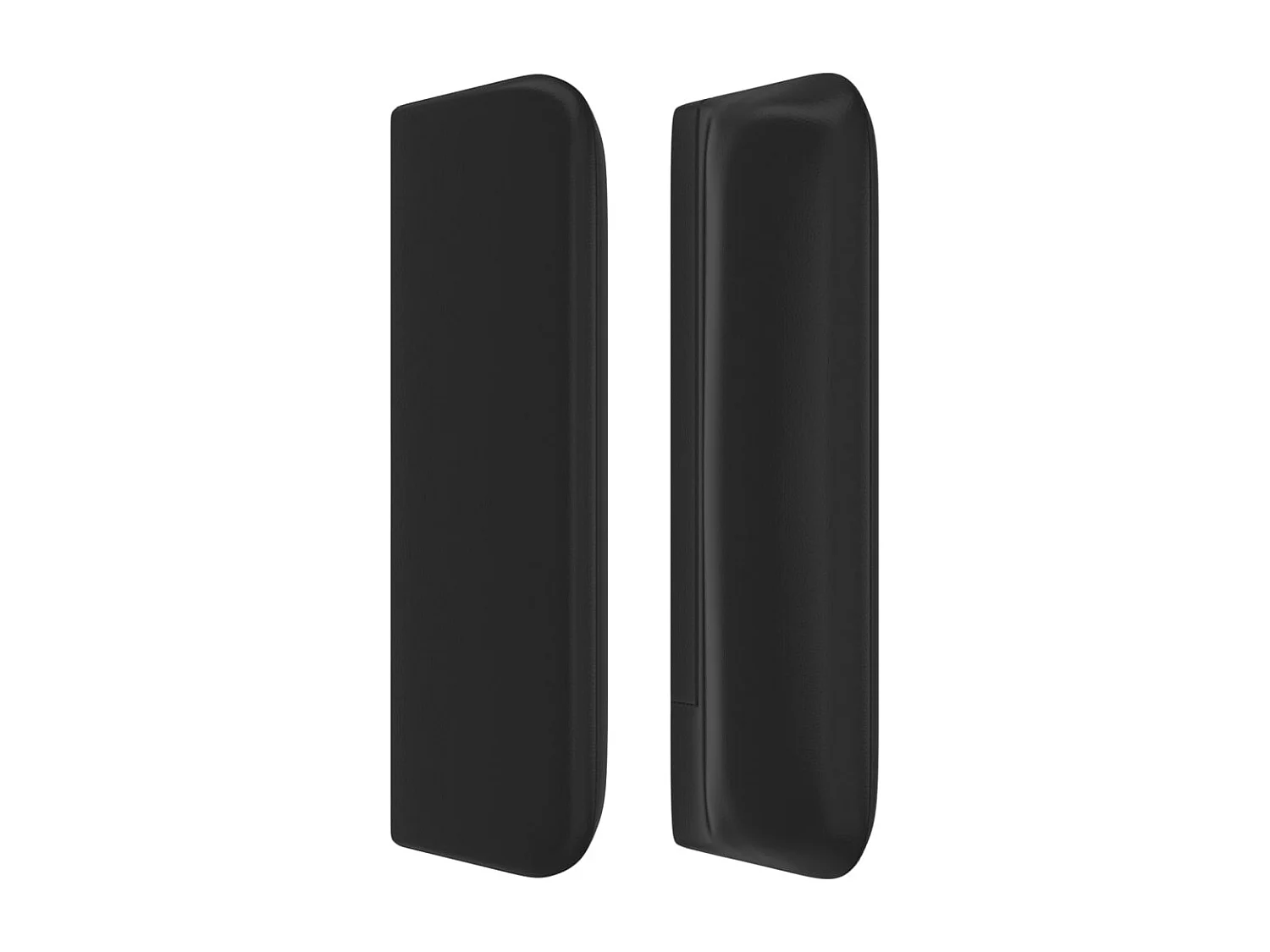 Kopfteil für Bett | Bett-Kopfteil mit Ohren Schwarz 147x16x78/88 cm Kunstleder -MN434821