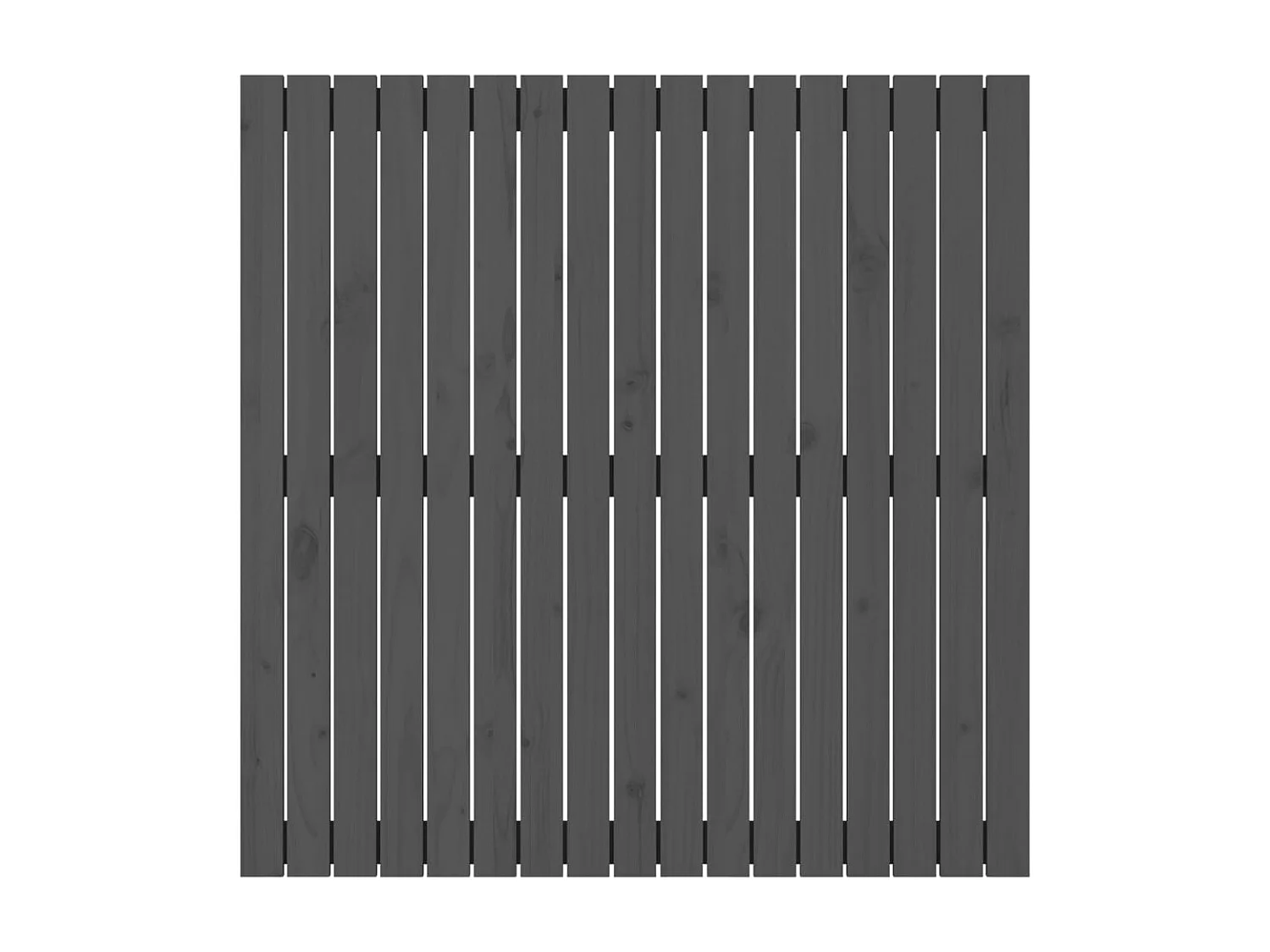 Wand-Kopfteil für Bett | Bett-Kopfteil Grau 108x3x110 cm Massivholz Kiefer -MN919081